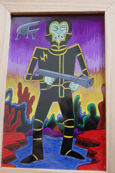 "Painting-Planet Of The Vampires" is copyright &copy;2008 by Johnny Ryan.  All rights reserved.  Reproduction prohibited.