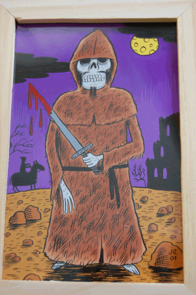 "Painting-The Blind Dead" is copyright &copy;2008 by Johnny Ryan.  All rights reserved.  Reproduction prohibited.