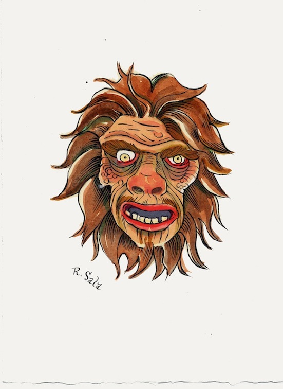 "Mr. Hyde - Unmasked Series" is copyright ©2008 by Richard Sala.  All rights reserved.  Reproduction prohibited.