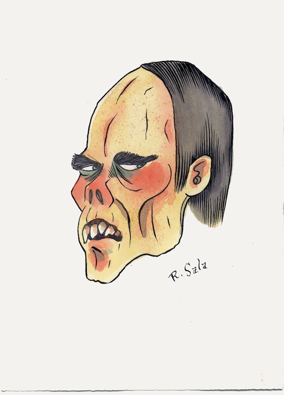 "Mad Phantom - Unmasked Series" is copyright ©2008 by Richard Sala.  All rights reserved.  Reproduction prohibited.