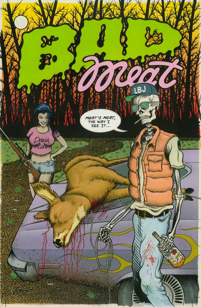 "BAD MEAT #3 COVER ART" is copyright &copy;2008 by Jim Blanchard.  All rights reserved.  Reproduction prohibited.