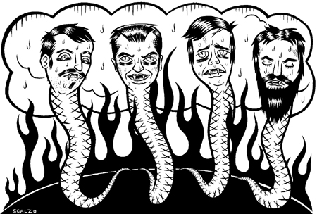 "STRANGER ILLO - The Hot Snakes" is copyright ©2008 by Kevin Scalzo.  All rights reserved.  Reproduction prohibited.