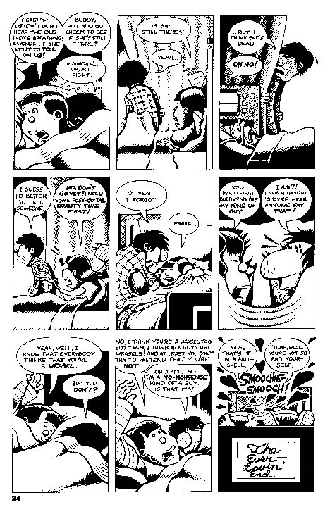 "HATE #2, pg 24" is copyright &copy;2008 by Peter Bagge.  All rights reserved.  Reproduction prohibited.