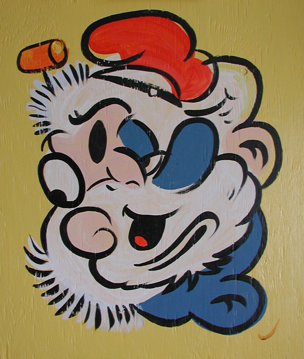 "GIANT ABSTRACT POPPA SMURF & POOPDECK PAPPY!" is copyright ©2008 by Jeremy Eaton.  All rights reserved.  Reproduction prohibited.