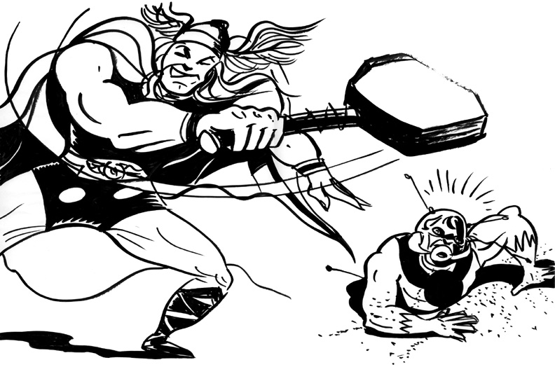 "THOR AND ANT-MAN!" is copyright ©2008 by Jeremy Eaton.  All rights reserved.  Reproduction prohibited.