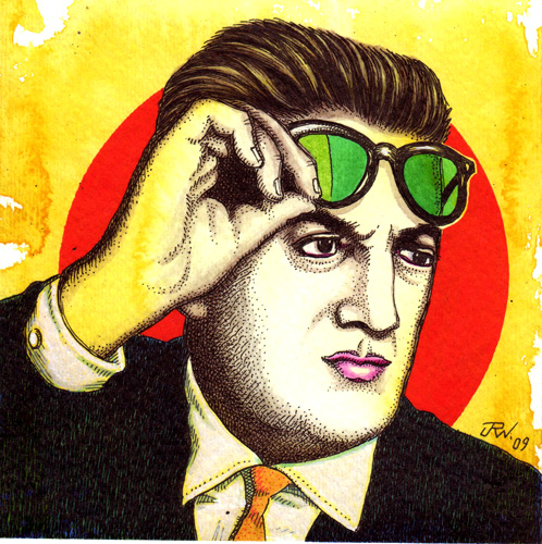 "Frederico Fellini" is copyright ©2008 by J.R. Williams.  All rights reserved.  Reproduction prohibited.