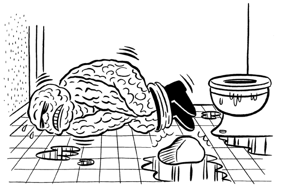"MAD MAGAZINE- Fantastic Four/Kidney Stone" is copyright &copy;2008 by Johnny Ryan.  All rights reserved.  Reproduction prohibited.