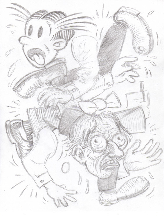 "PENCIL JUMBLE- DAGWOOD & ROBERT CRUMB" is copyright ©2008 by Jeremy Eaton.  All rights reserved.  Reproduction prohibited.