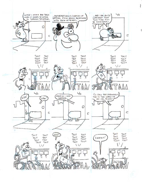 "Gunther Bumpus and Dandy Zipper, page 2 of 6" is copyright ©2008 by Sam Henderson.  All rights reserved.  Reproduction prohibited.