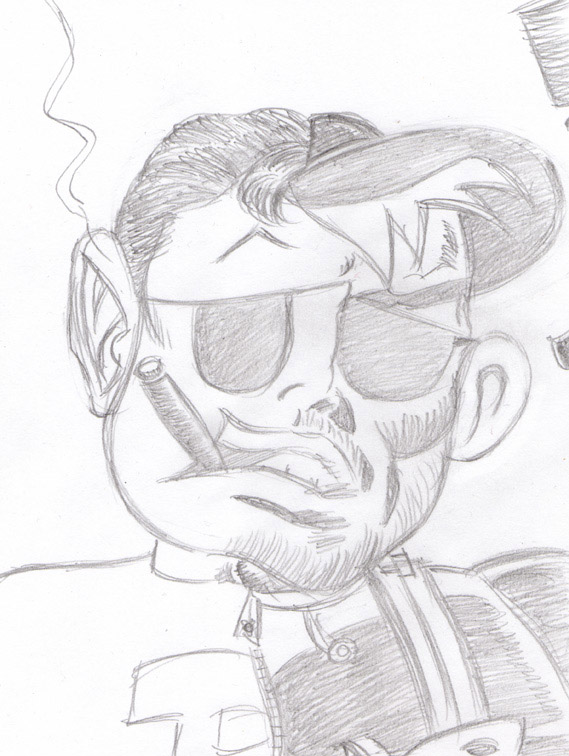 "CARTOON JUMBLE PENCIL - BAZOOKA JOE & NICK FUR" is copyright ©2008 by Jeremy Eaton.  All rights reserved.  Reproduction prohibited.