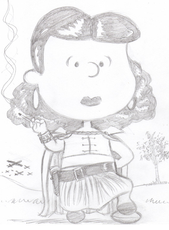 "CARTOON JUMBLE PENCIL - LUCY & THE DRAGON LADY" is copyright ©2008 by Jeremy Eaton.  All rights reserved.  Reproduction prohibited.