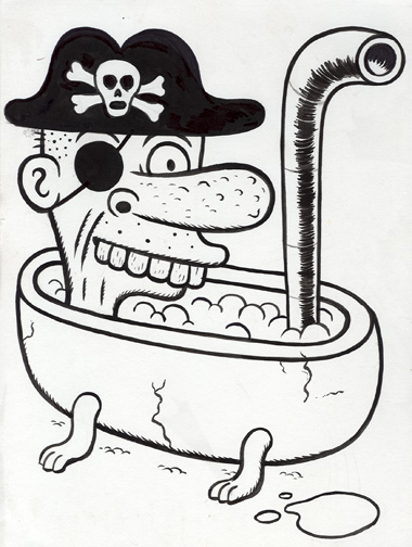 "Pirate in hot water!" is copyright ©2008 by  Mats!?.  All rights reserved.  Reproduction prohibited.