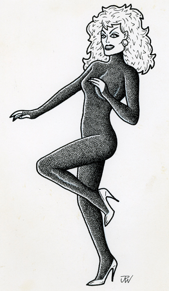 "Catsuit chick!" is copyright ©2008 by J.R. Williams.  All rights reserved.  Reproduction prohibited.