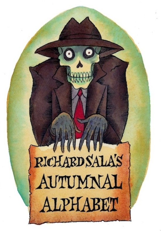 "AUTUMN & EVIL Original Cover/Title Page" is copyright ©2008 by Richard Sala.  All rights reserved.  Reproduction prohibited.