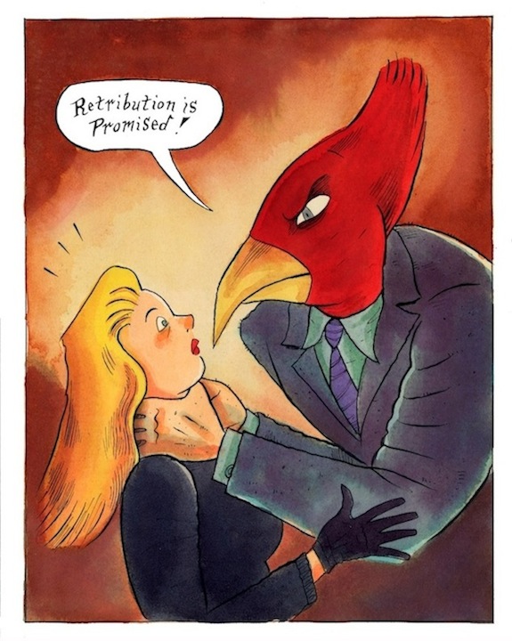 "The Bloody Cardinal - page 92" is copyright ©2008 by Richard Sala.  All rights reserved.  Reproduction prohibited.