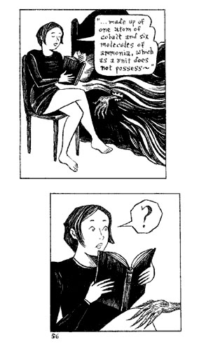 "Peculia & The Groon Grove Vampires p.56" is copyright ©2008 by Richard Sala.  All rights reserved.  Reproduction prohibited.