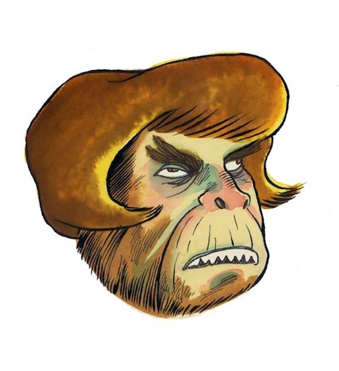 "Unmasked Series: Teenage Caveman" is copyright ©2008 by Richard Sala.  All rights reserved.  Reproduction prohibited.