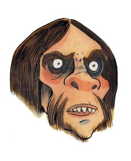 "Unmasked Series: Neanderthal Man" is copyright ©2008 by Richard Sala.  All rights reserved.  Reproduction prohibited.