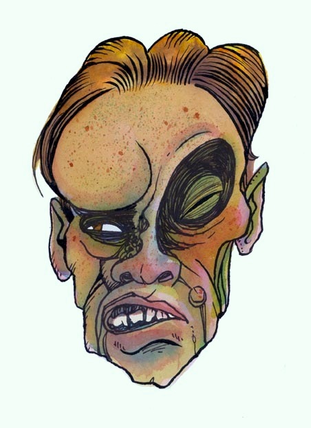 "Unmasked Series: Twisted Infection" is copyright ©2008 by Richard Sala.  All rights reserved.  Reproduction prohibited.
