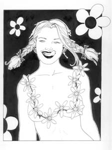 "Daisy Girl Pinup" is copyright ©2008 by Molly Kiely.  All rights reserved.  Reproduction prohibited.