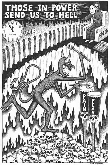 "Those In Power Send Us To Hell" is copyright ©2008 by Dennis Worden.  All rights reserved.  Reproduction prohibited.
