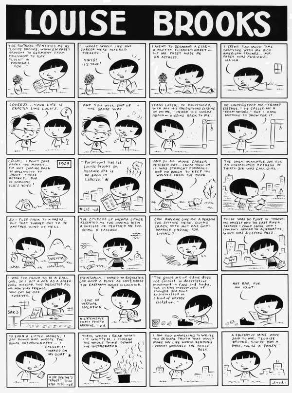 "Louise Brooks" is copyright ©2008 by Ivan Brunetti.  All rights reserved.  Reproduction prohibited.