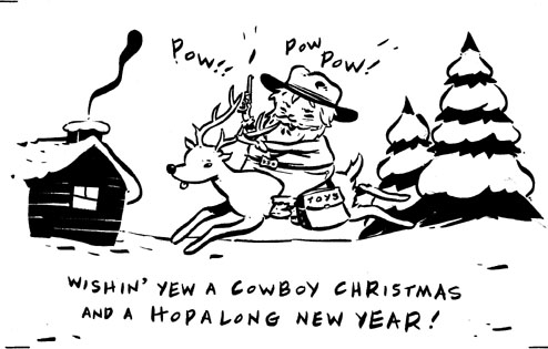 "A CHRISTMAS COWBOY" is copyright ©2008 by Steven Weissman.  All rights reserved.  Reproduction prohibited.