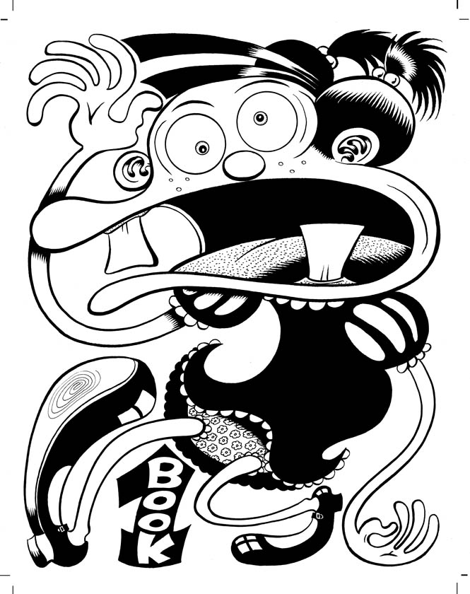 "Complete Neat Stuff Vol. 1 Cover" is copyright ©2008 by Peter Bagge.  All rights reserved.  Reproduction prohibited.