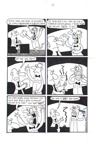 "Cure for cancer" is copyright ©2008 by Sam Henderson.  All rights reserved.  Reproduction prohibited.