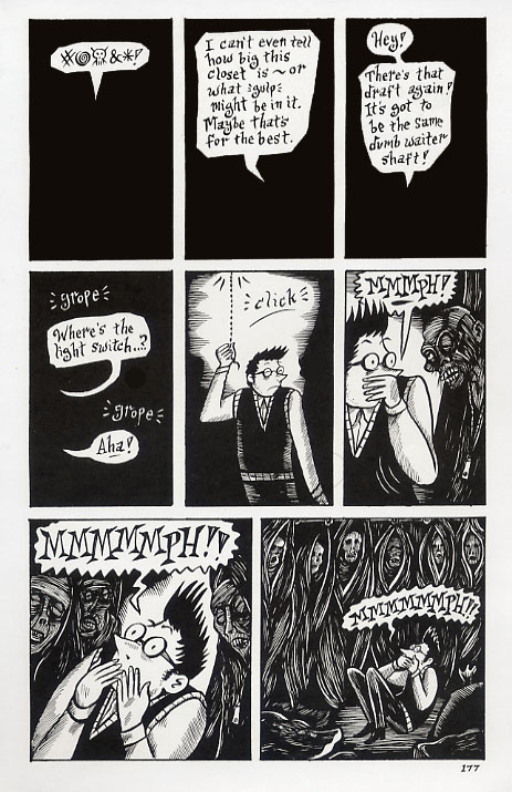 "Mad Night - page 177" is copyright ©2008 by Richard Sala.  All rights reserved.  Reproduction prohibited.