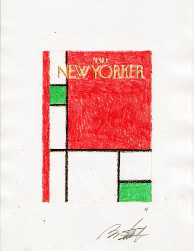 "New Yorker Cover Sketch (Minimalist Christmas) #4" is copyright ©2008 by Bob Staake.  All rights reserved.  Reproduction prohibited.