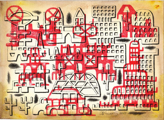 "Imaginary City" is copyright ©2008 by J.R. Williams.  All rights reserved.  Reproduction prohibited.