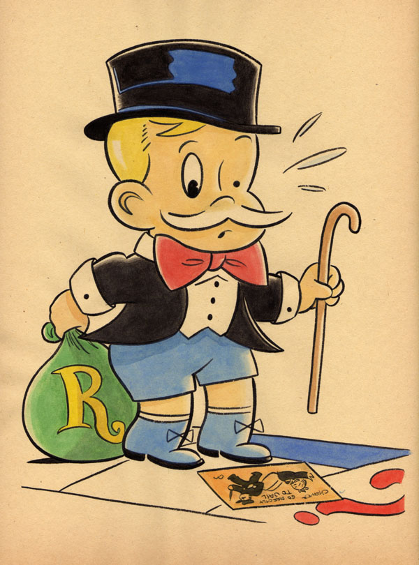 "CARTOON JUMBLE! RICHIE RICH & MONOPOLY BARON" is copyright ©2008 by Jeremy Eaton.  All rights reserved.  Reproduction prohibited.