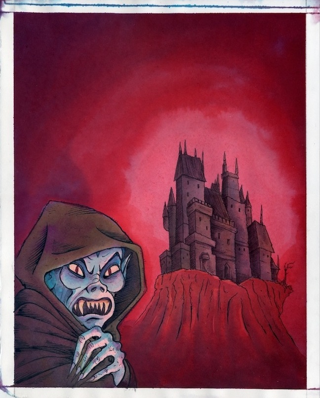 "DRACULA DIABOLUS Cover" is copyright ©2008 by Richard Sala.  All rights reserved.  Reproduction prohibited.