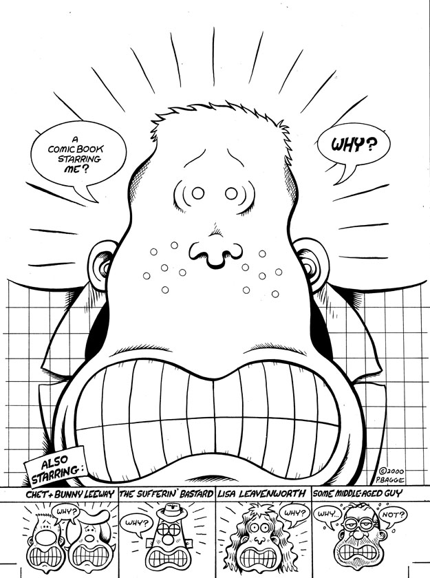 "Junior # 2 cover" is copyright ©2008 by Peter Bagge.  All rights reserved.  Reproduction prohibited.