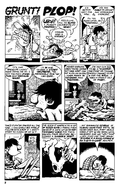 "HATE #2, pg 2" is copyright &copy;2008 by Peter Bagge.  All rights reserved.  Reproduction prohibited.