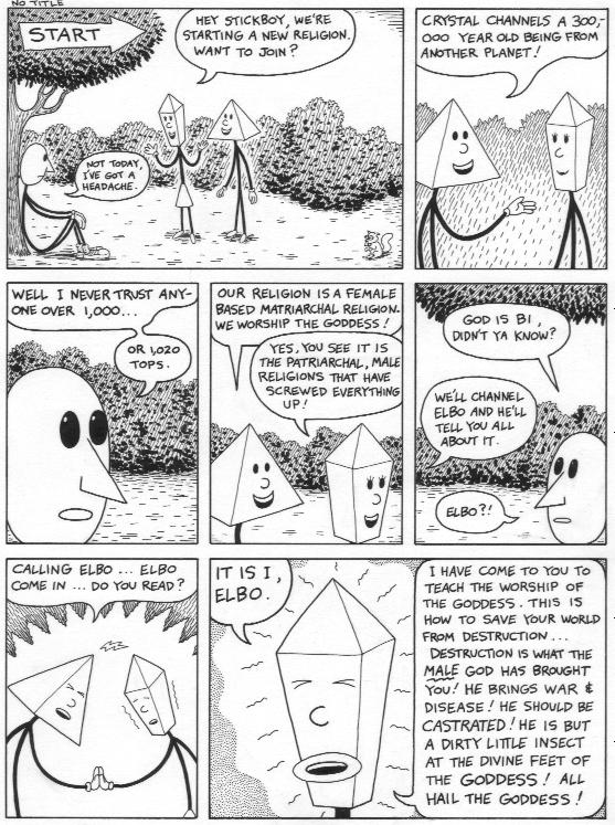 "Stickboy #3 page 1" is copyright ©2008 by Dennis Worden.  All rights reserved.  Reproduction prohibited.