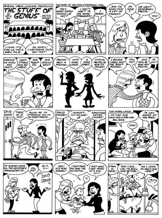 "M. Etheridge-D. Crosby Strip" is copyright ©2008 by Peter Bagge.  All rights reserved.  Reproduction prohibited.