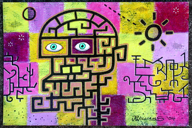 "Cabeza Macabro (painting)" is copyright ©2008 by J.R. Williams.  All rights reserved.  Reproduction prohibited.
