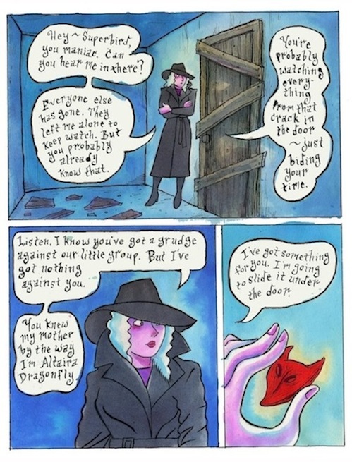 "Bloody Cardinal 2 - House of the Blue Dwarf - p.84" is copyright ©2008 by Richard Sala.  All rights reserved.  Reproduction prohibited.