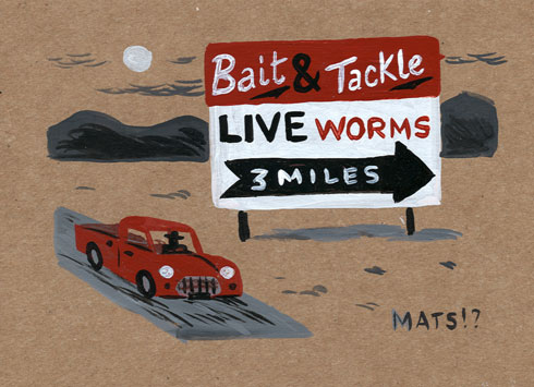 "Live Worms-3 miles" is copyright ©2008 by  Mats!?.  All rights reserved.  Reproduction prohibited.