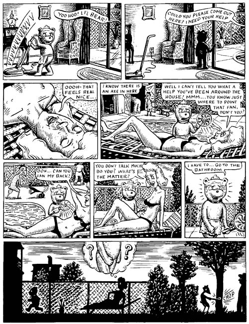 "Fuzz & Pluck chapter 2, page 5" is copyright ©2008 by Ted Stearn.  All rights reserved.  Reproduction prohibited.