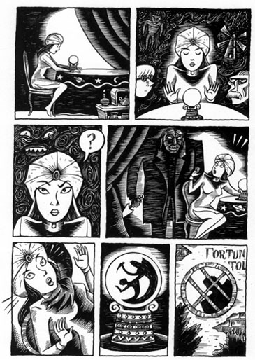 "Chuckling Whatsit - page 71" is copyright ©2008 by Richard Sala.  All rights reserved.  Reproduction prohibited.