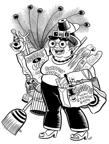 "SHOPPIN' MAMMA" is copyright ©2008 by Jeremy Eaton.  All rights reserved.  Reproduction prohibited.