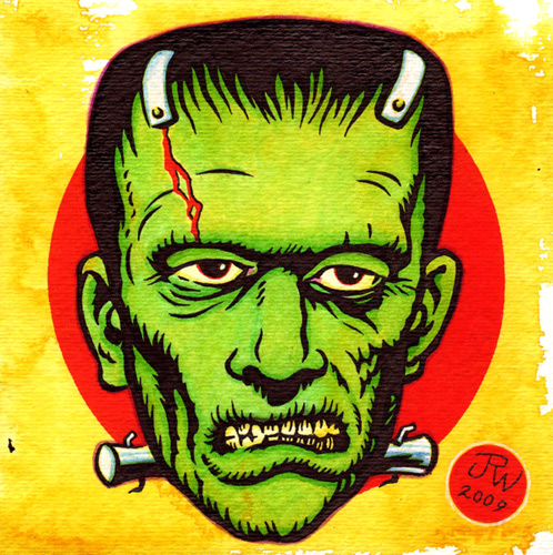 "Angry Frankenstein" is copyright ©2008 by J.R. Williams.  All rights reserved.  Reproduction prohibited.