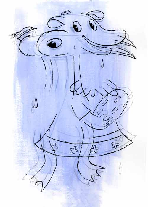 "Sweat Book Vol. 2 pg 27(Party Time!)" is copyright ©2008 by Kevin Scalzo.  All rights reserved.  Reproduction prohibited.