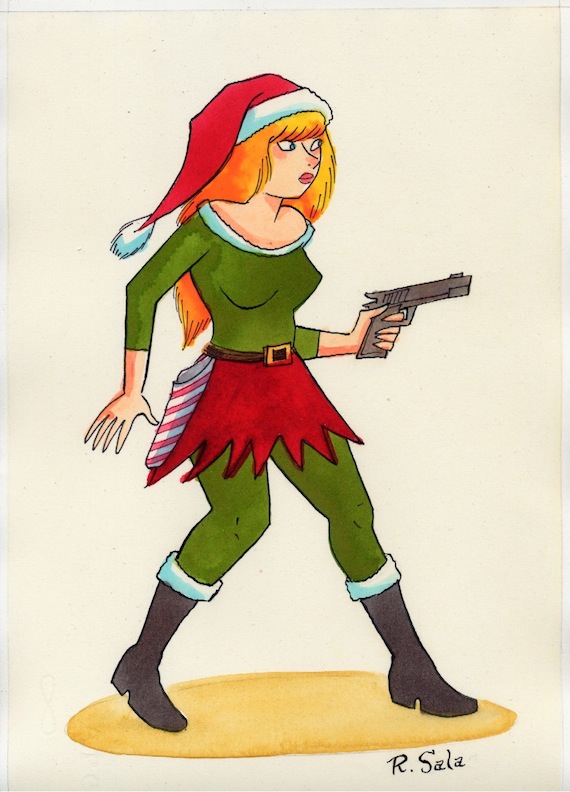 "SALE! Violent Girls: Holiday Edition 02" is copyright ©2008 by Richard Sala.  All rights reserved.  Reproduction prohibited.