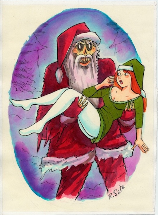 "Christmas Evil 01" is copyright ©2008 by Richard Sala.  All rights reserved.  Reproduction prohibited.