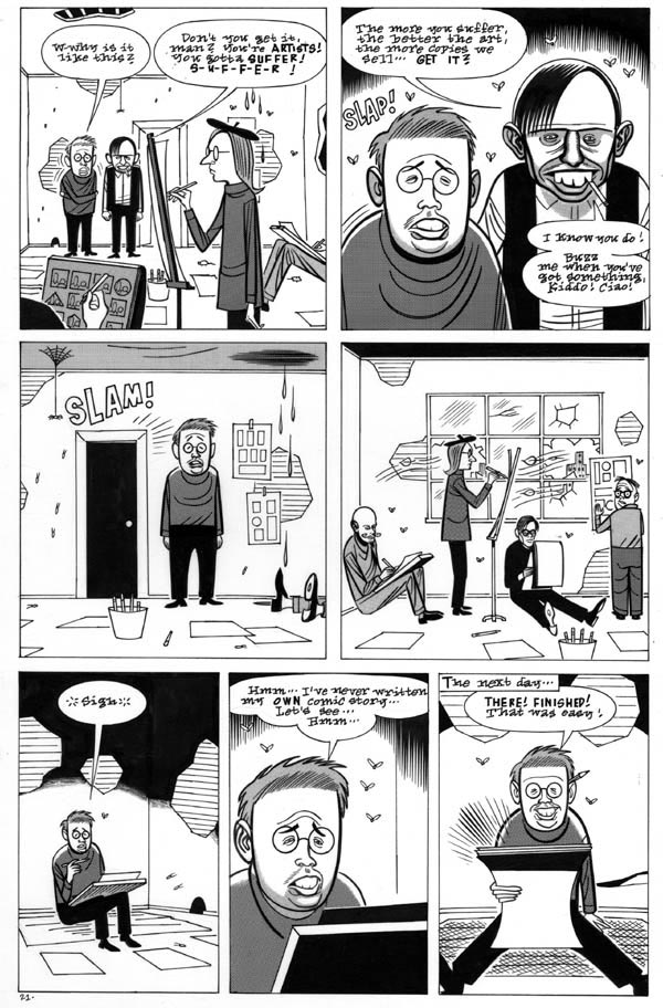 "Eightball issue 3, page 21 (Dan Pussey)" is copyright ©2008 by Daniel Clowes.  All rights reserved.  Reproduction prohibited.