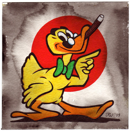 "Groucho Duck" is copyright ©2008 by J.R. Williams.  All rights reserved.  Reproduction prohibited.